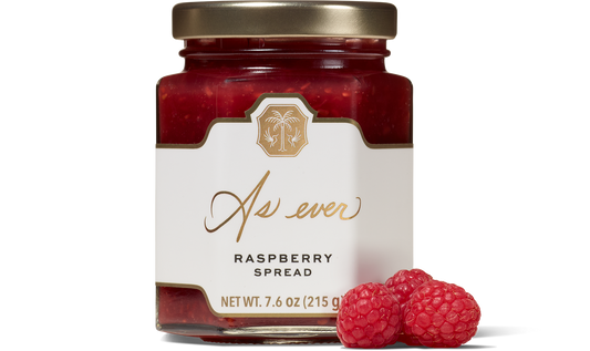 Raspberry spread jar