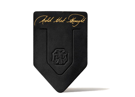 “Hold That Thought” Leather Bookmark