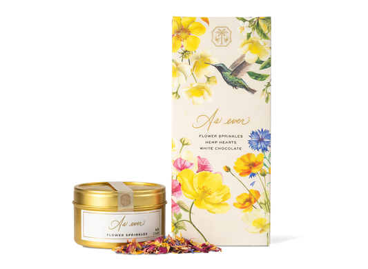 The White Chocolate & Flower Sprinkles Duo