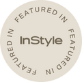 Circular badge with 'InStyle' branding on a white background
